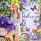 Purple Welcome Butterfly Door Cover Welcome Summer Door Decorations Banner Butterfly Flower Porch Banner Sign Photo Background for Summer Spring Seasonal Welcome Holiday Party Indoor Outdoor Decor